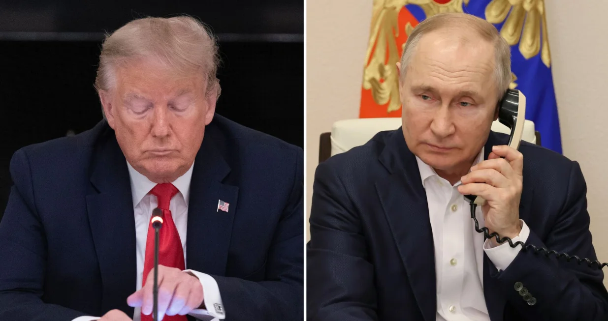 Donald Trump, Vladimir Putin, telefonski razgovor/Epa