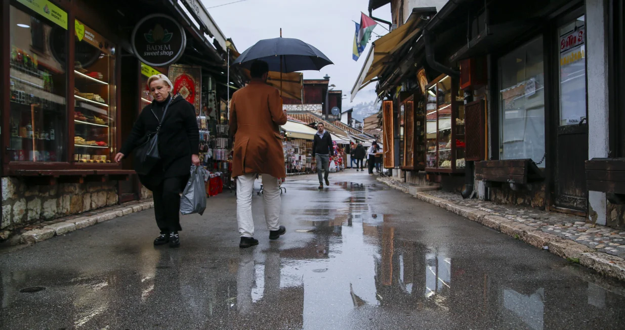 Baščaršija kišno jutro/Damir Deljo