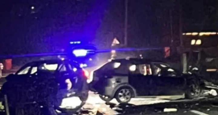 Uništena vozila na mjestu nesreće/Crna-hronika//