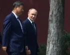 FILE PHOTO: Chinese President Xi Jinping and Russian President Vladimir Putin walk at the personal residence of the Chinese leader Zhongnanhai in Beijing, China September 2, 2025. Sputnik/Alexander Kazakov/Pool via REUTERS ATTENTION EDITORS - THIS IMAGE WAS PROVIDED BY A THIRD PARTY./File Photo/Alexander Kazakov