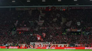 Navijači Mainza na večerašnjoj utakmici/Foto: 