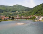 Goražde panorama s pogledom na Drinu/Damir Deljo