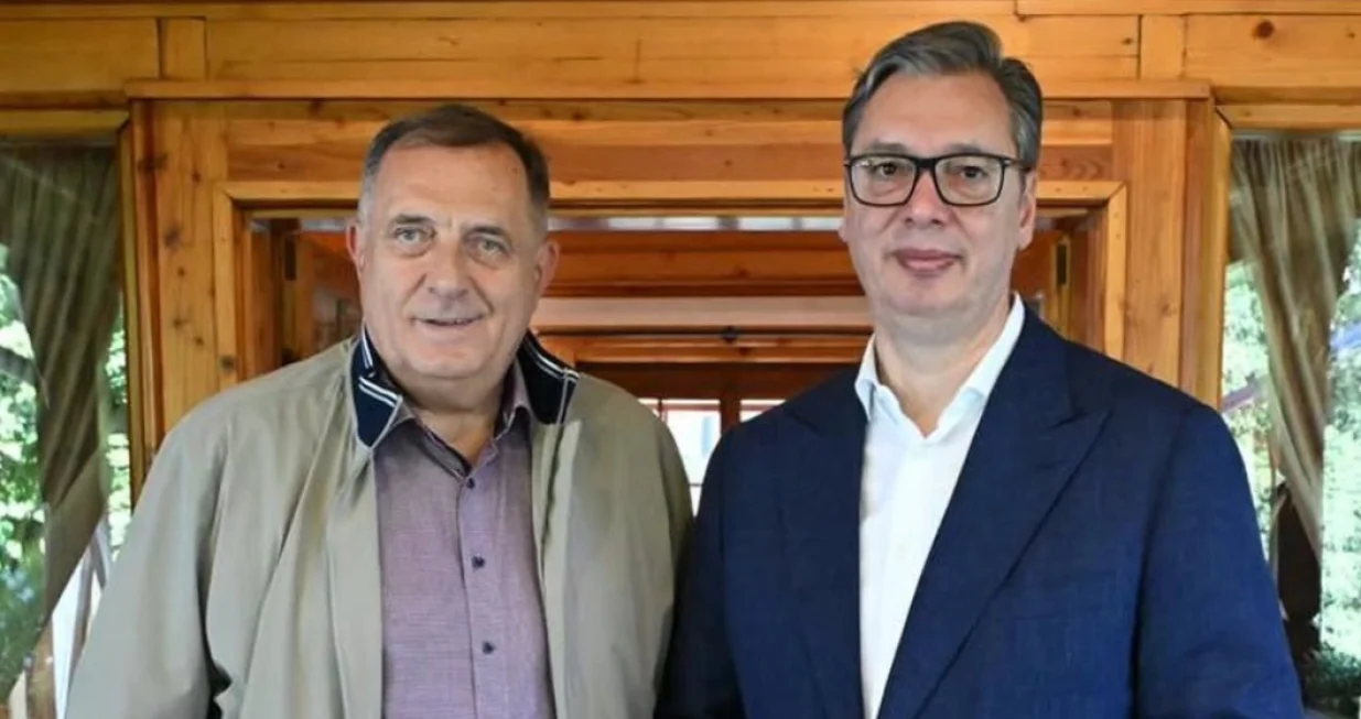 Dodik nakon susreta s Vučićem: "Živjela Srbija! Živjela Srpska!"/Screenshot