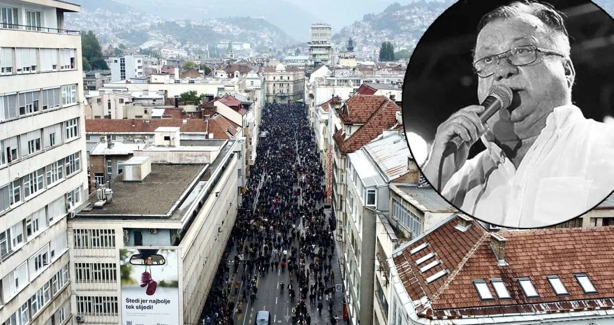 halid puna titova građana koji su do&scaron;li da ga isprate Orka Production/Orka Production/Oslobođenje