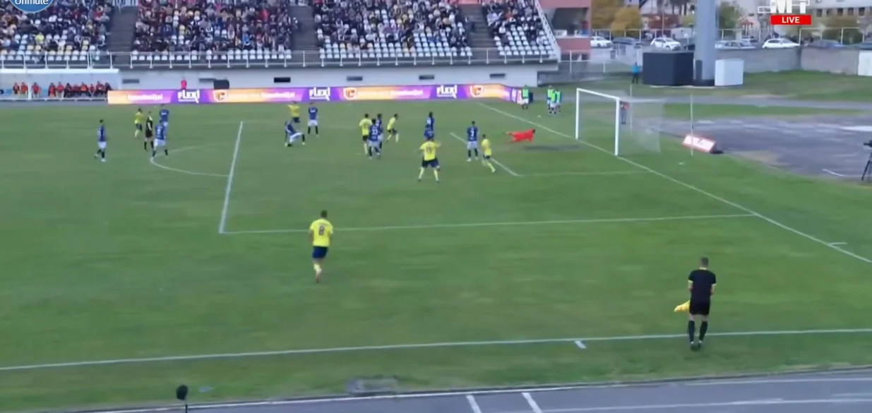 Vodi Rudar protiv Željezničara (FOTO: Screenshot/MY TV)/Foto: 