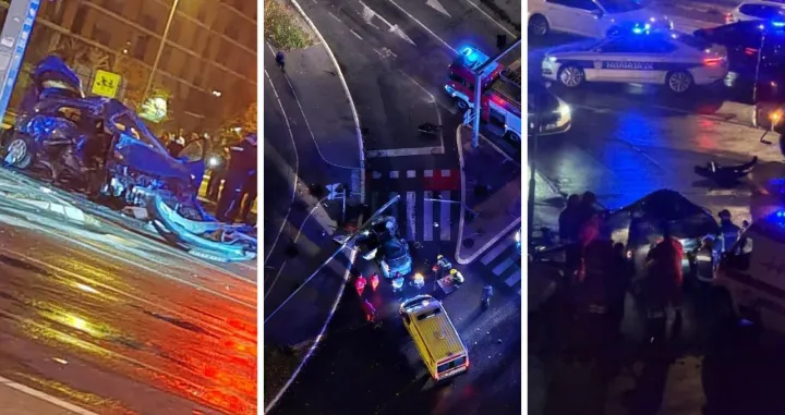 Saobraćajna nesreća na Novom Beogradu, poginulo troje ljudi/@mojbeograd