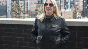 Željka Cvijanović, poklon od Amerikanaca, kožna pilotska jakna/Instagram