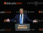 FILE PHOTO: Republican presidential nominee and former U.S. President Donald Trump speaks at the Bitcoin 2024 event in Nashville, Tennessee, U.S., July 27, 2024. REUTERS/Kevin Wurm/File Photo/Kevin Wurm