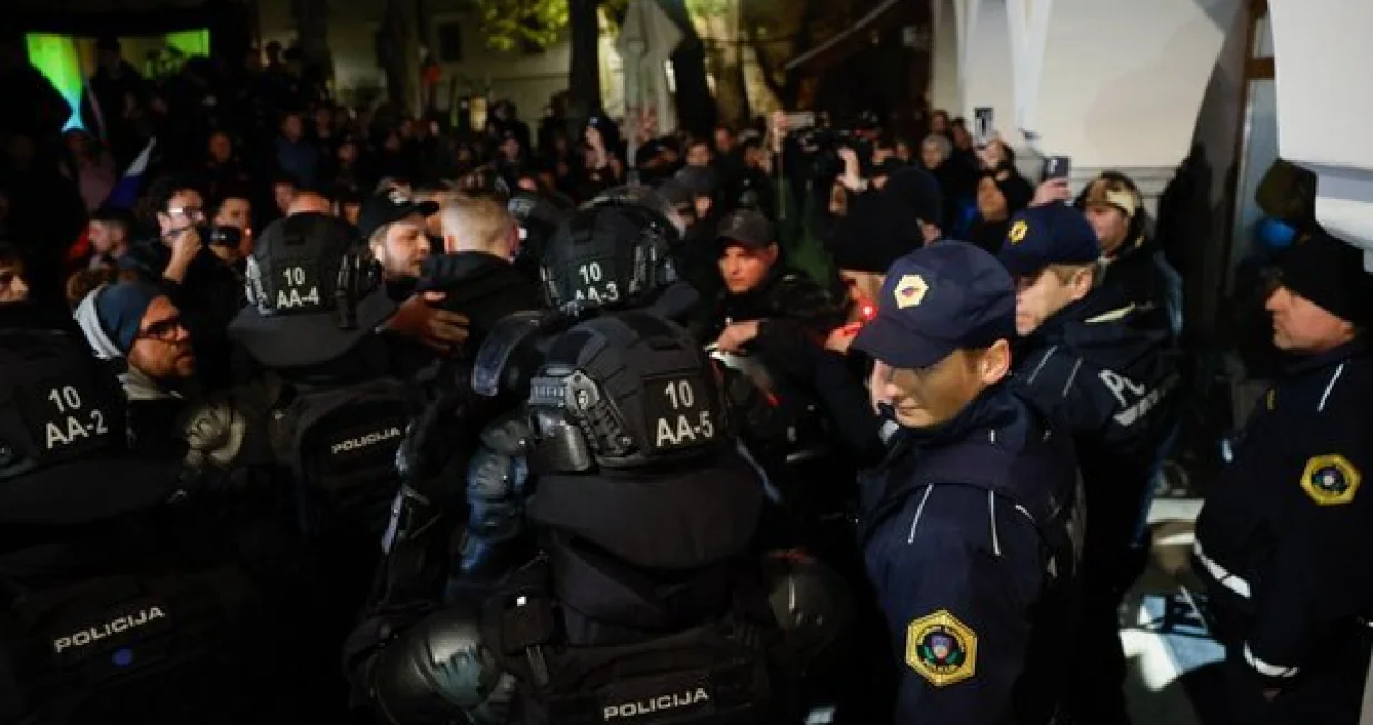 Novo Mesto, protest, ubistvo ugostitelja, Slovenija/Luka Kotnik