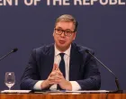 BEOGRAD, Srbija - 22.oktobar 2025: Predsjednik Srbije Aleksandar Vučić obratio se javnosti u srijedu u Beogradu, nakon napada ispred Skupštine Srbije (Filip Stevanovic - Anadolu Agency)/