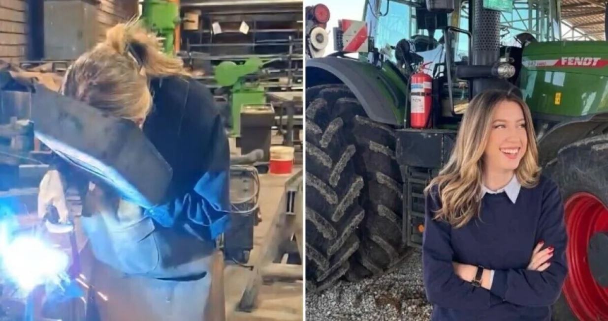 Ivana Lukić, brusi, vari, popravlja mašine/Agroklub.ba