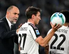 FILE PHOTO: Soccer Football - Serie A - Lazio v Juventus - Stadio Olimpico, Rome, Italy - October 26, 2025 Juventus coach Igor Tudor and Andrea Cambiaso REUTERS/Alberto Lingria/File Photo/Foto: Alberto Lingria