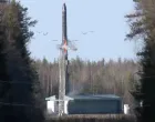 A Yars intercontinental ballistic missile launches from the Plesetsk Cosmodrome during a military exercise of Russia's nuclear forces on land, sea and air held to rehearse their readiness and command structure, in the Arkhangelsk region, Russia, in this still image taken from video released October 22, 2025. Russian Defence Ministry/Handout via REUTERS ATTENTION EDITORS - THIS IMAGE HAS BEEN SUPPLIED BY A THIRD PARTY. NO RESALES. NO ARCHIVES. MANDATORY CREDIT. WATERMARK FROM SOURCE./Russian Defence Ministry
