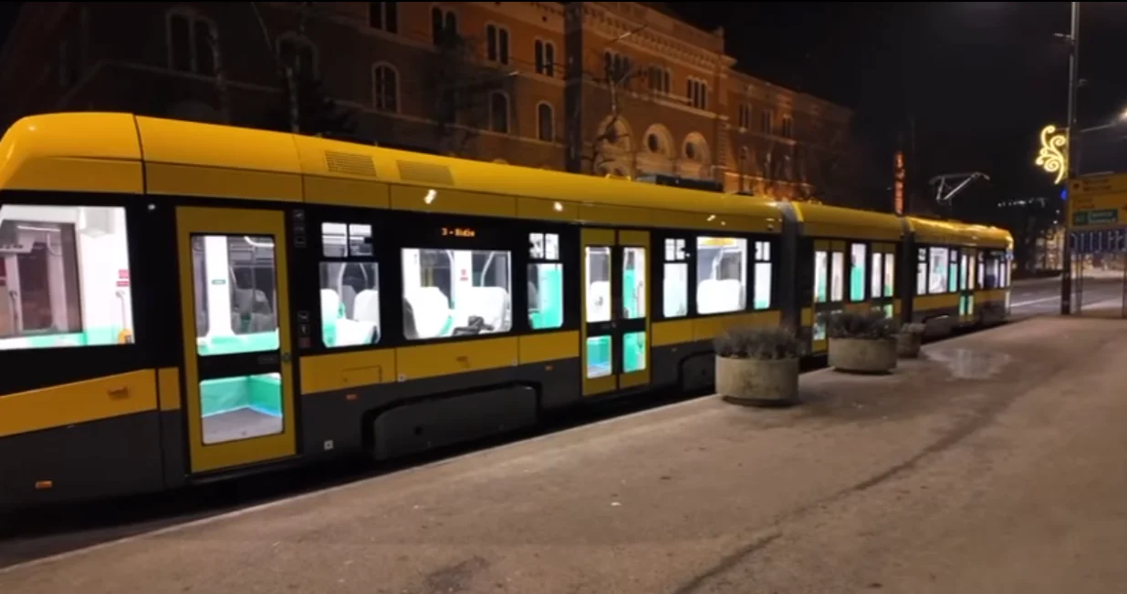 Novi Stadler tramvaj u Sarajevu, testiranje tramvaja, Sarajevo/Screenshot