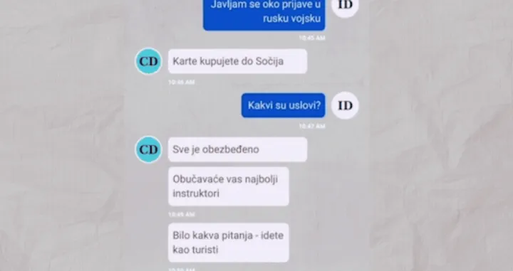 Mladići s Balkana u regrutaciji za rusku vojsku: Telegram grupe kao novi kanali za dobrovoljce/Screenshot