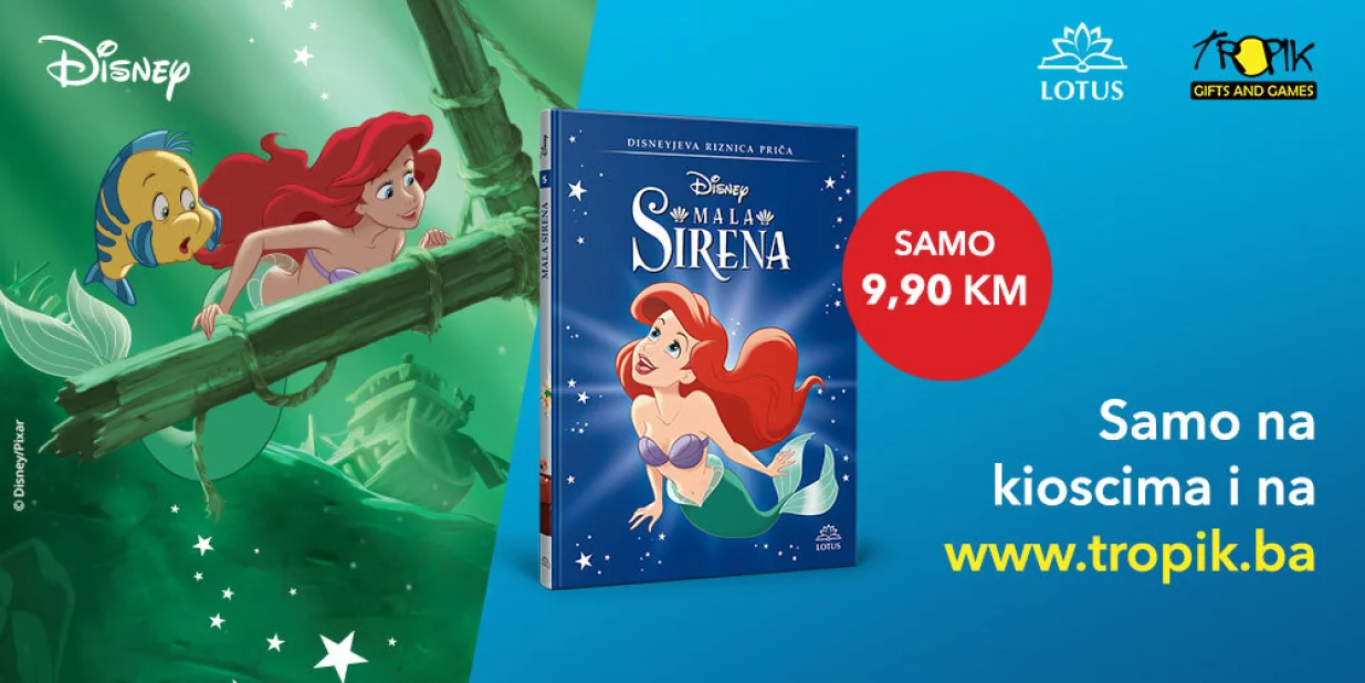 DISNEYJEVA RIZNICA PRIČA – KLASICI ZA SVE GENERACIJEPeta knjiga – Mala sirena je na kioscima!/