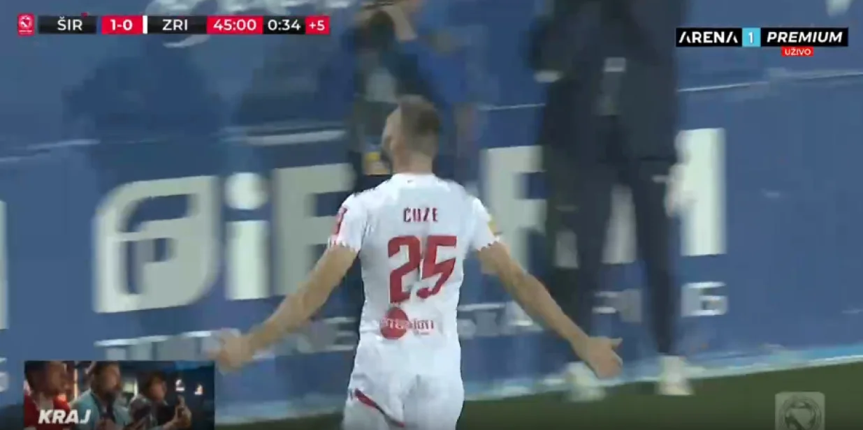 Gol Ćužea za 1:1/Foto: 