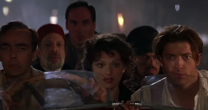the mummy, brendan fraser, Rachel Weisz, film, mumija/Screenshot