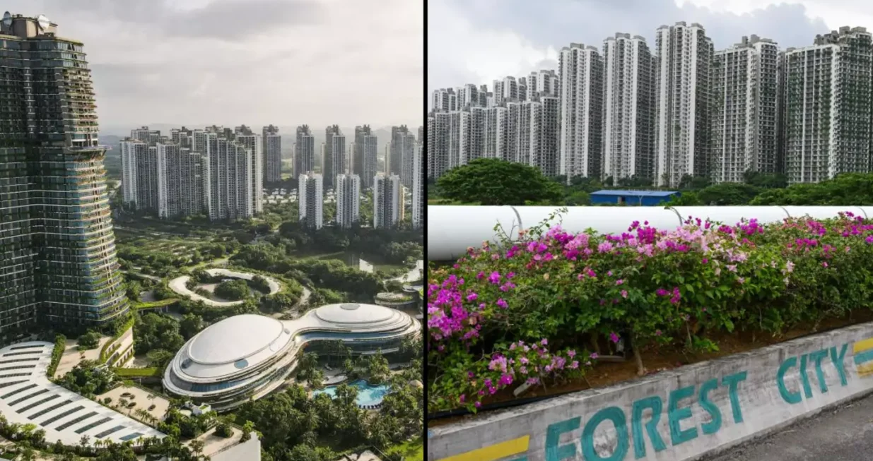 Forest City u Maleziji, projekt vrijedan 92 milijarde eura koji je kineska kompanija Country Garden pokrenula prije deset godina, trebao je postati model futurističkog, ekolo&scaron;kog grada i dom za stotine hiljada ljudi. Umjesto toga, danas je poznat kao grad duhova u kojem živi tek oko 9.000 stanovnika/