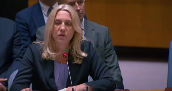 željka cvijanović, vijeće sigurnosti, christian schmidt, un/Screenshot