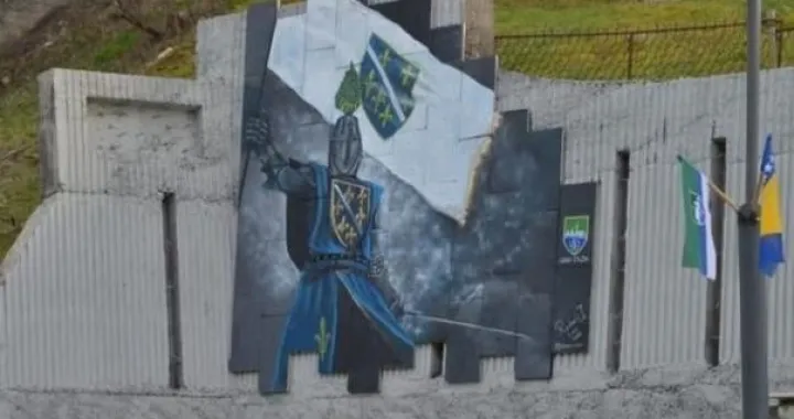 Mural se nalazio uz Šehidsko groblje/Crna hronika/