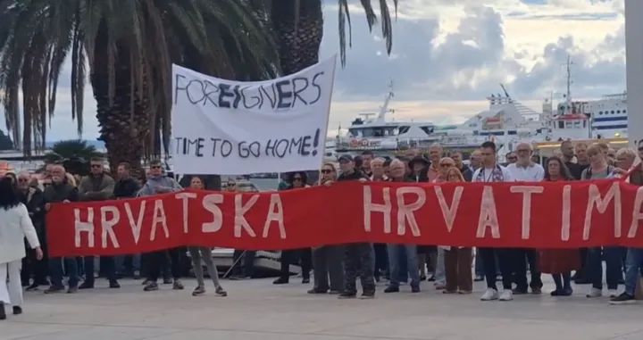 Protesti Split/Screenshot