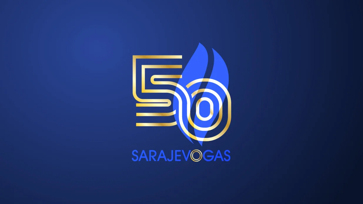Logo povodom 50 godina KJKP Sarajevogas d.o.o. Sarajevo/Foto: Sarajevogas