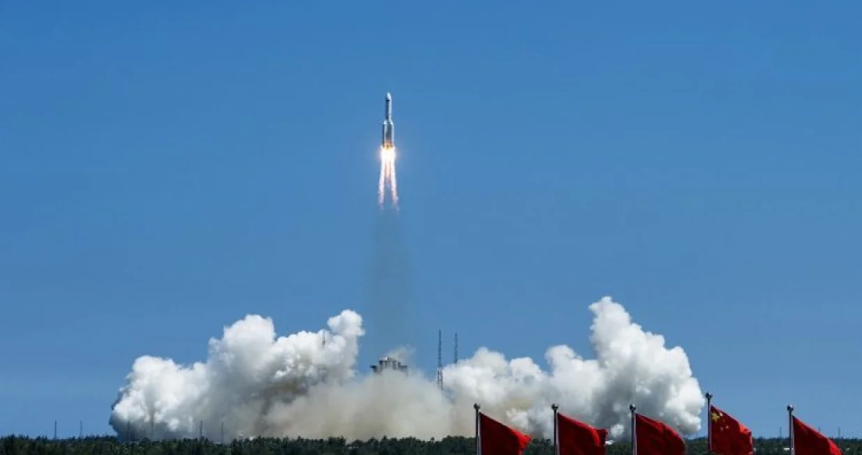 kineska raketa ilustracija/