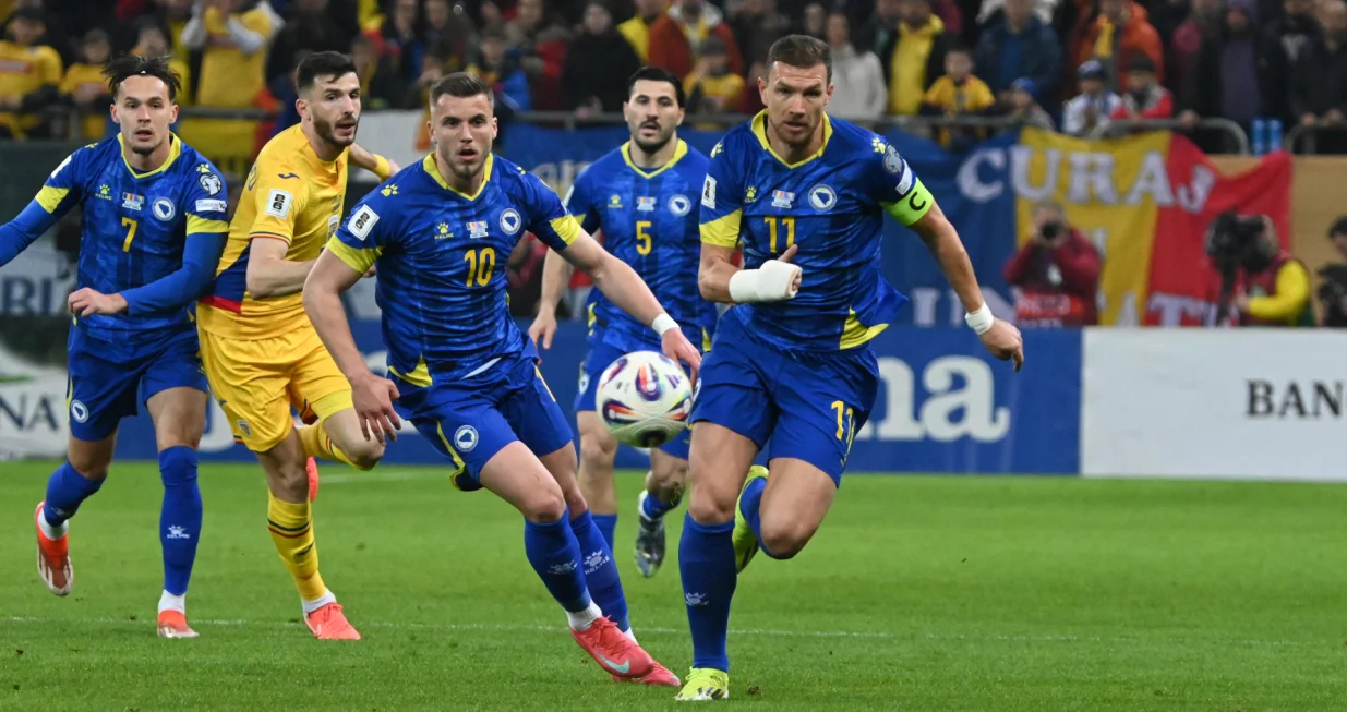 Detalj sa utakmice između Rumunije i Bosne i Hercegovine (FOTO: NFSBiH.ba)/Foto: 
