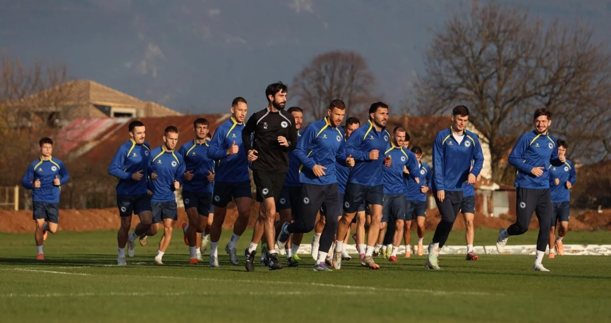 Reprezentacija BiH trening u Butmiru/Foto: 