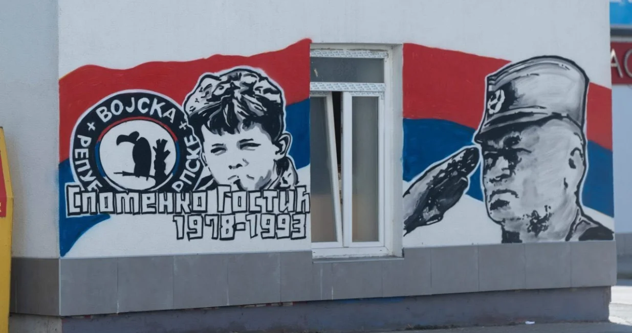Ratko Mladić, mural, Banja Luka/