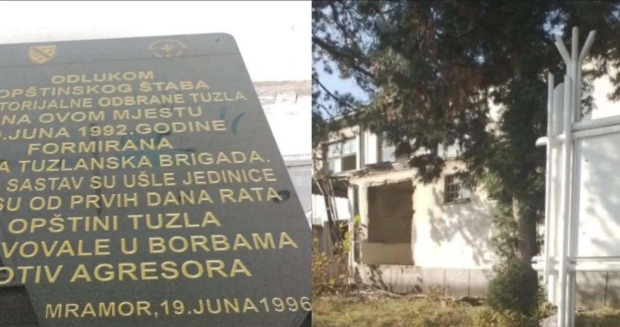 Ukraden spomenik borcima Armije BiH u Tuzli/