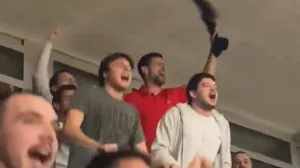 Novak Đoković navijanje/Foto: 