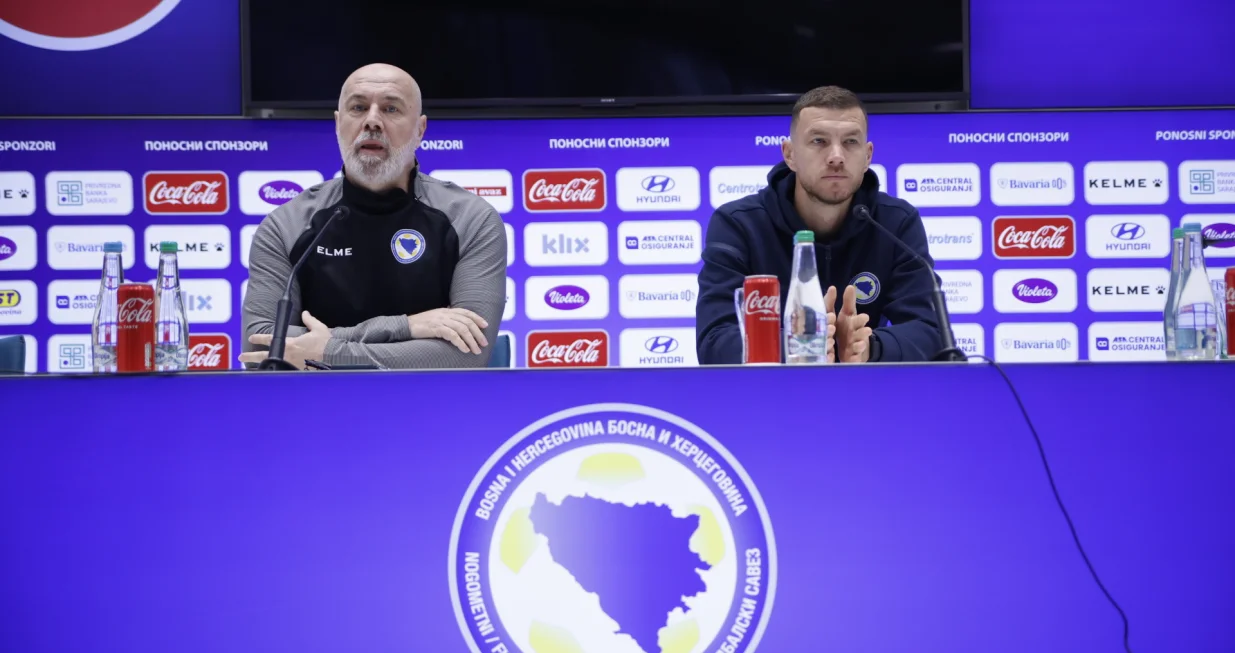 Sergej Barbarez i Edin Džeko/Foto: Damir Deljo