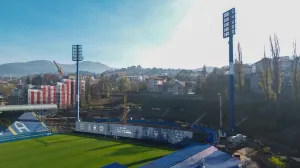 Radovi na izgradnji južne tribine stadiona Grbavica (FOTO: Damir Hajdarbašić/FK Željezničar)/Foto: 