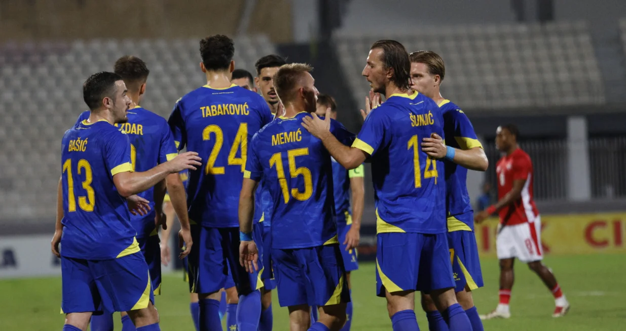 Detalj sa utakmice na Malti (Malta v Bosna i Hercegovina, 12.10.2025) - (FOTO: Sport1.ba - Sanel Konjhodžić)/Foto: 