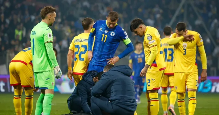 Detalj sa utakmice BiH - Rumunija (FOTO: Damir Deljo/Oslobođenje)/Foto: 