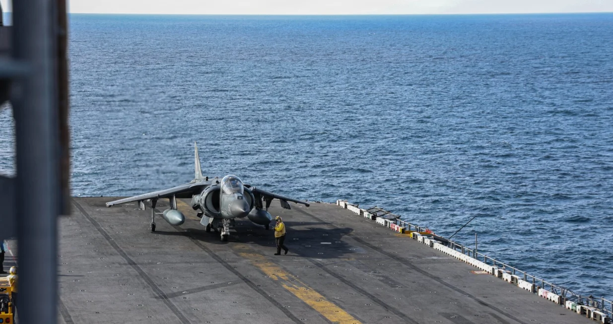Avion na palubi nosača aviona USS Gerald R. Ford/Screenshot X