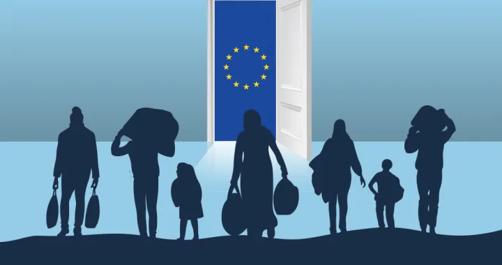 Pavle Mijović, kolumna, EU, odlazak, migranti, vizual za kolumnu/Benjamin Krnić