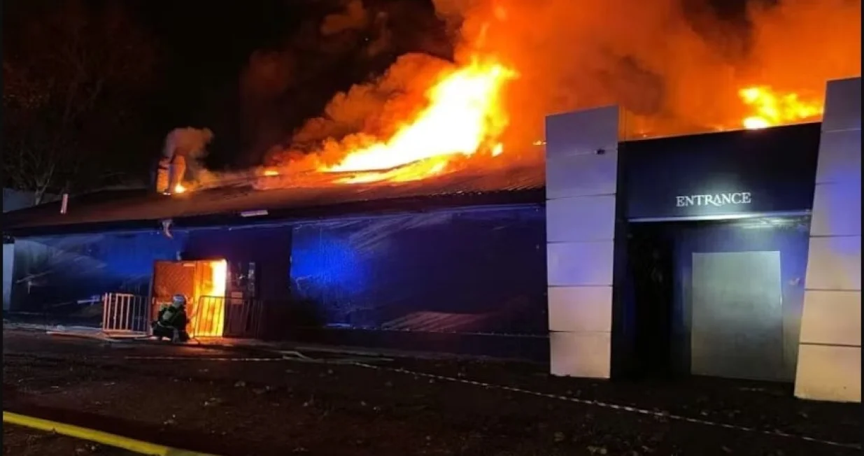 Požar, Beč, balkanska diskoteka, diskoteka Village/Heute.at