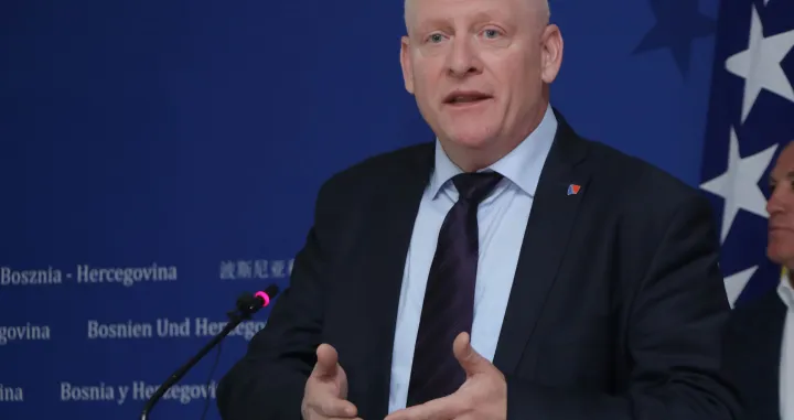 Pres-konferencija predsjedavajućeg i zamjenika predsjedavajućeg Kluba poslanika Demokratske fronte u Predstavničkom domu Parlamentarne skupštine BiH/Senad Gubelić