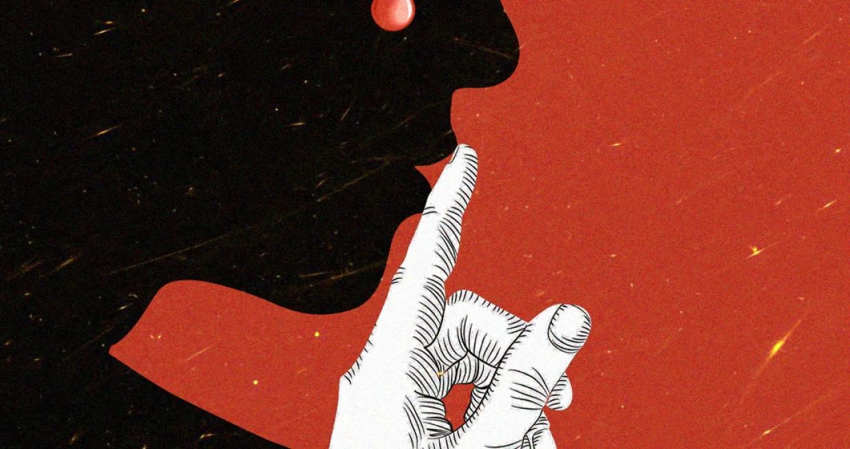 Vizual za kolumnu, šutnja, nasilje, žene/Benjamin Krnić