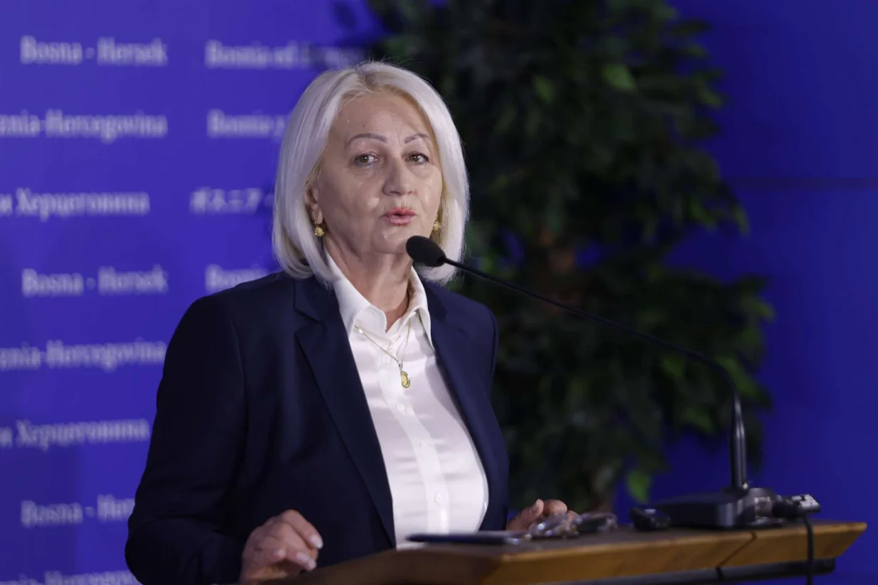 Borjana Krišto, predsjedavajuća Vijeća ministara BiH nakon sastanka sa evropskom komesarkom za proširenje Martom Kos/Amer Kajmović