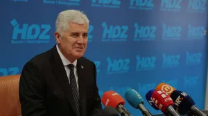 Dragan Čović, predsjednik HDZ-a BiH, press konferencija/Emanuel Soca