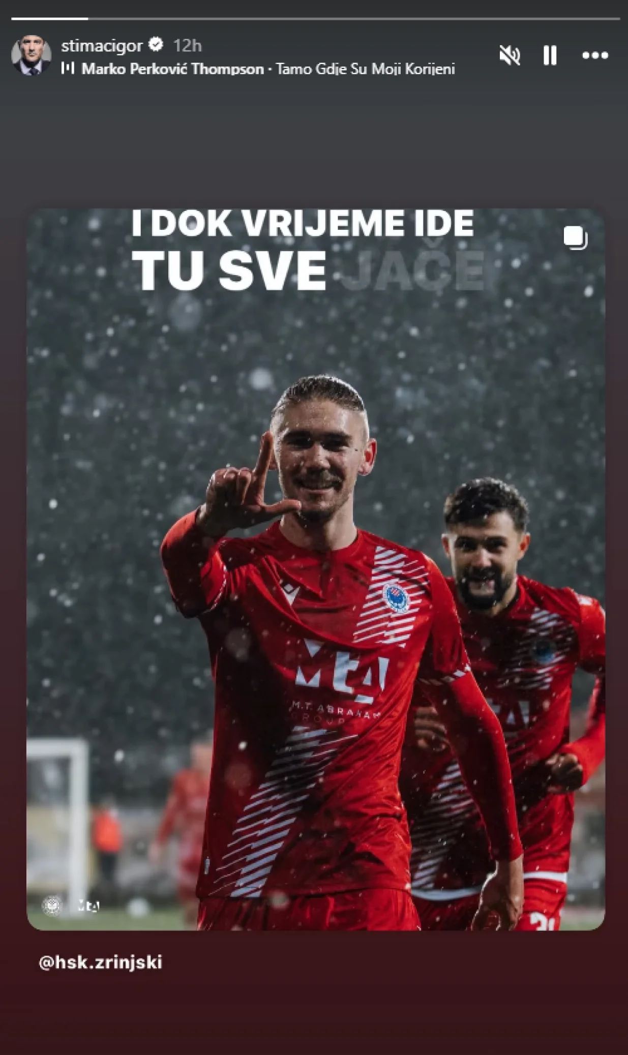 Igor &Scaron;timac slavi uz Thompsona/Foto: 