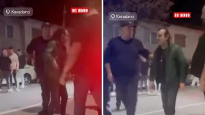 Aca Lukas negoduje dok ga privode/Instagram