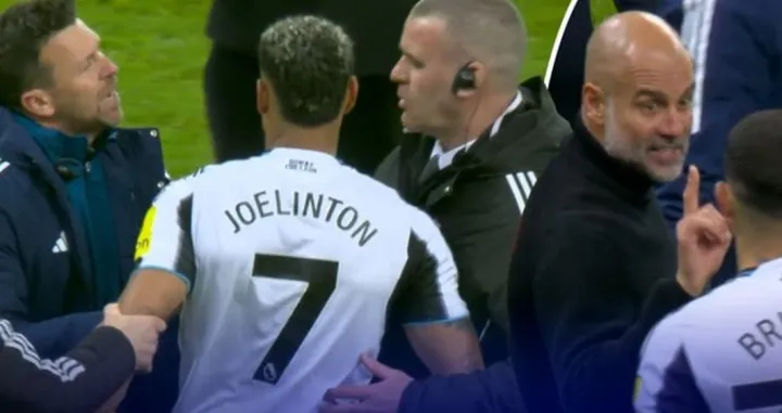 Guardiola u verbalnom sukobu sa igračima Newcastlea (FOTO: Screenshot/X)/Foto: 