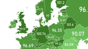 Mapa Evrope prema koeficijentu inteligencije/Lingue Maps