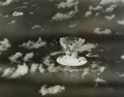 FILE PHOTO: A mushroom cloud rises with ships below during Operation Crossroads nuclear weapons test on Bikini Atoll, Marshall Islands in this 1946 handout provided by the U.S. Library of Congress. The United States said on April 25, 2014, it was examining lawsuits filed by the Marshall Islands against it and eight other nuclear-armed countries that accuse them of failing in their obligation to negotiate nuclear disarmament. REUTERS/U.S. Library of Congress/Handout via Reuters (MARSHALL ISLANDS - Tags: POLITICS MILITARY CONFLICT) ATTENTION EDITORS - FOR EDITORIAL USE ONLY. NOT FOR SALE FOR MARKETING OR ADVERTISING CAMPAIGNS. THIS PICTURE WAS PROVIDED BY A THIRD PARTY. REUTERS IS UNABLE TO INDEPENDENTLY VERIFY THE AUTHENTICITY, CONTENT, LOCATION OR DATE OF THIS IMAGE. THIS PICTURE IS DISTRIBUTED EXACTLY AS RECEIVED BY REUTERS, AS A SERVICE TO CLIENTS/File Photo/Handout.