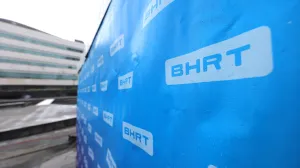 Protest uposlenika Radiotelevizije Bosne i Hercegovine BHRT ispred zgrade Parlamentarne skupštine Bosne i Hercegovine./Senad Gubelić